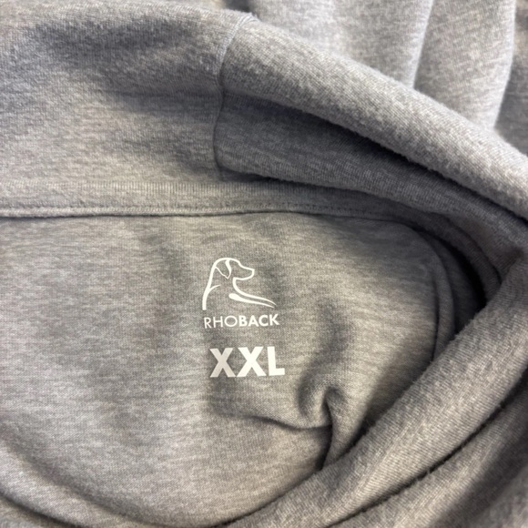 Rhoback Hesi Hoodie Virginia Tech XXL 2XL Gray Sweatshirt Pullover Top College - Picture 4 of 4